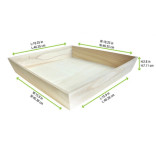 Sample of 210WOODTRAY4040H 17.9 x 17.9 x 3in - pcs Sample of 210WOODTRAY4040H 17.9 x 17.9 x 3in - pcs